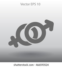 Heterosexual vector illustration