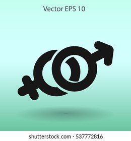 Heterosexual vector illustration