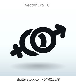 Heterosexual vector illustration
