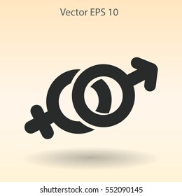 Heterosexual vector illustration