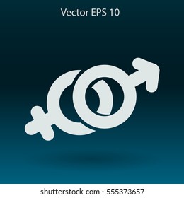 Heterosexual vector illustration