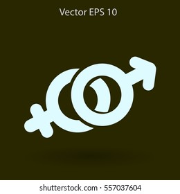 Heterosexual vector illustration