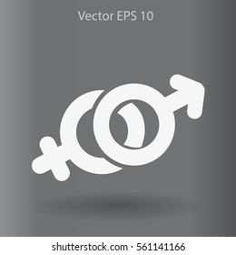 Heterosexual vector illustration