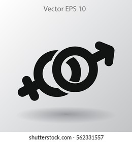 Heterosexual vector illustration
