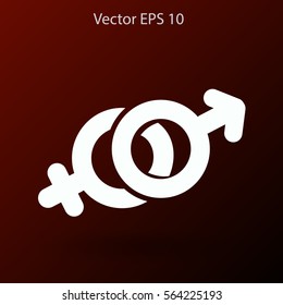 Heterosexual vector illustration