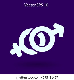 Heterosexual vector illustration
