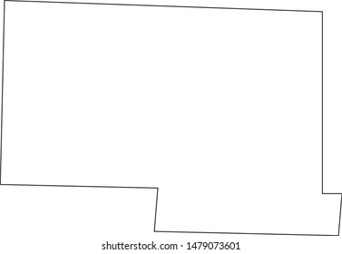 Hettinger County Map In The State Of North Dakota