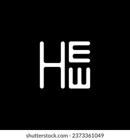 HEW letter logo vector design, HEW simple and modern logo. HEW luxurious alphabet design  