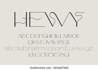 HEWY is an elegant sans serif font in Scandinavian design style. Simple line letters will add a touch of style to your projects.