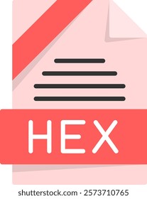 HEX Flat Style Icon Design