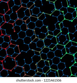 Hex gradient background