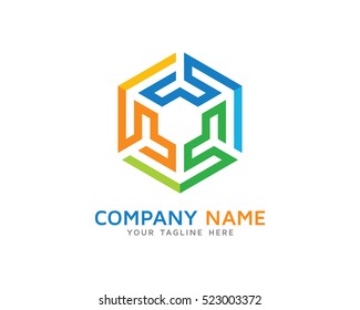 Hexa Box Logo Design Template
