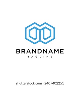 Hexa hexagon logo vector icon illustration