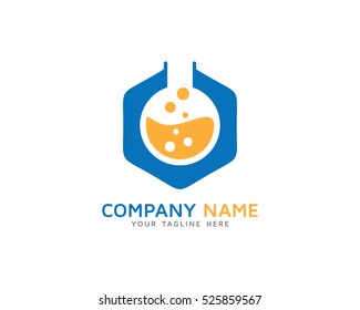 Hexa Lab Logo Design Template
