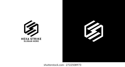 Hexa Strike Logo Design Vektorgrafik