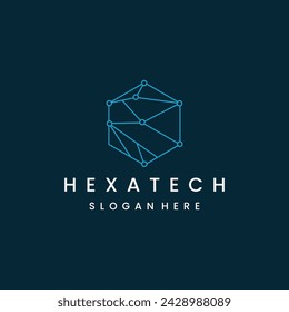 hexa tech modern logo design