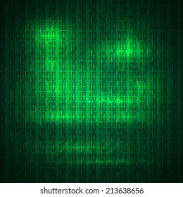 hexadecimal computer code vector background wallpaper