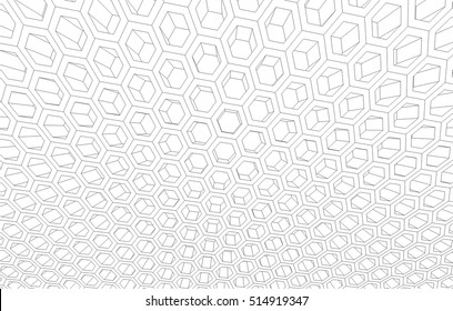 hexagon 3d background