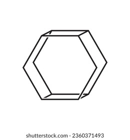 hexagon 3d icon vector template illustration logo design