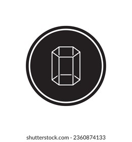 hexagon 3d icon vector template illustration logo design