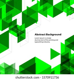Hexagon Abstract background creative design blend,EPS10 design graphic concept with color green. 