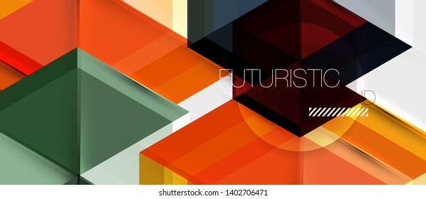 Fondo abstracto hexagonal, plantilla geométrica moderna, diseño de fondo de pantalla de presentación de negocio vectorial