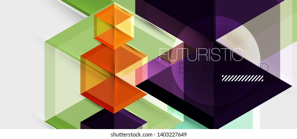 Hexagon abstract background, geometrical modern template, vector business presentation wallpaper design