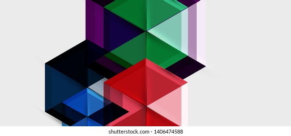 Hexagon abstract background, geometrical modern template, vector business presentation wallpaper design