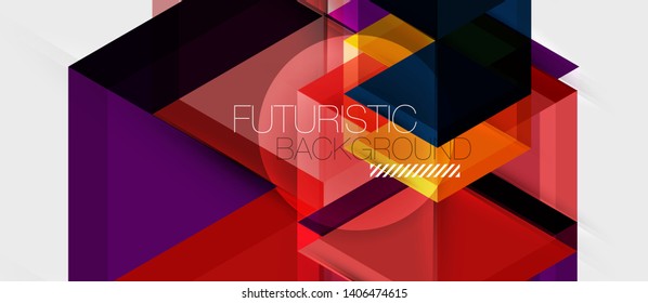 Hexagon abstract background, geometrical modern template, vector business presentation wallpaper design
