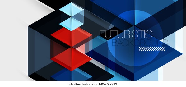 Fondo abstracto hexagonal, plantilla geométrica moderna, diseño de fondo de pantalla de presentación de negocio vectorial