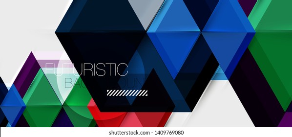 Hexagon abstract background, geometrical modern template, vector business presentation wallpaper design