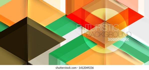 Hexagon abstract background, geometrical modern template, vector business presentation wallpaper design