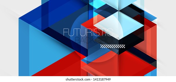 Hexagon abstract background, geometrical modern template, vector business presentation wallpaper design