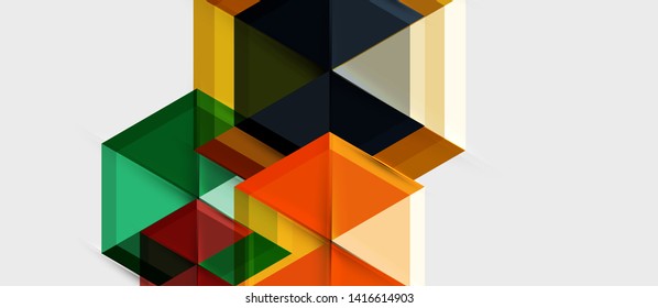 Hexagon abstract background, geometrical modern template, vector business presentation wallpaper design