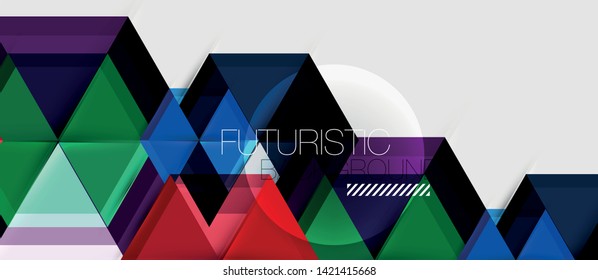 Hexagon abstract background, geometrical modern template, vector business presentation wallpaper design