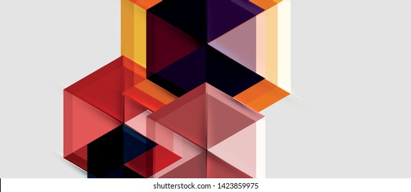 Hexagon abstract background, geometrical modern template, vector business presentation wallpaper design