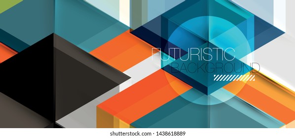 Hexagon abstract background, geometrical modern template, vector business presentation wallpaper design