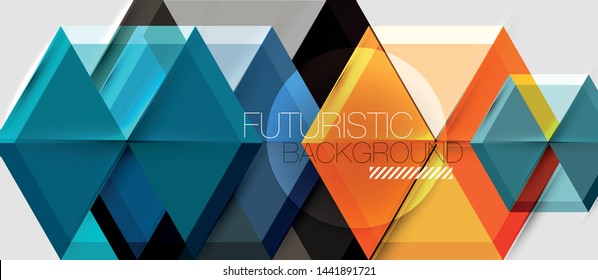 Hexagon abstract background, geometrical modern template, vector business presentation wallpaper design