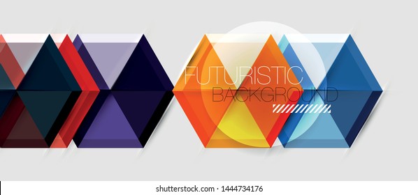 Hexagon abstract background, geometrical modern template, vector business presentation wallpaper design