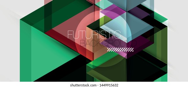 Hexagon abstract background, geometrical modern template, vector business presentation wallpaper design