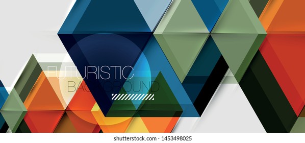 Hexagon abstract background, geometrical modern template, vector business presentation wallpaper design