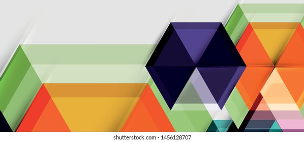 Hexagon abstract background, geometrical modern template, vector business presentation wallpaper design