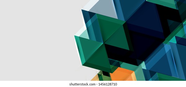 Hexagon abstract background, geometrical modern template, vector business presentation wallpaper design
