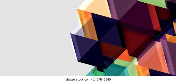 Hexagon abstract background, geometrical modern template, vector business presentation wallpaper design