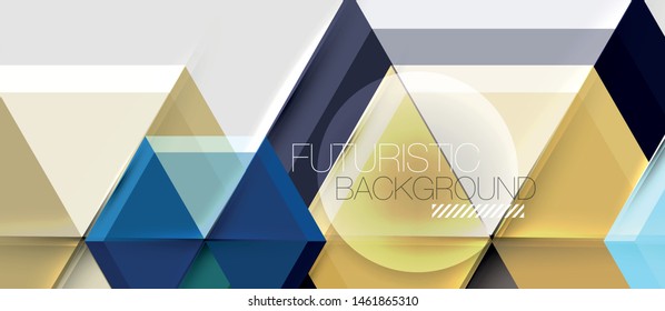 Hexagon abstract background, geometrical modern template, vector business presentation wallpaper design