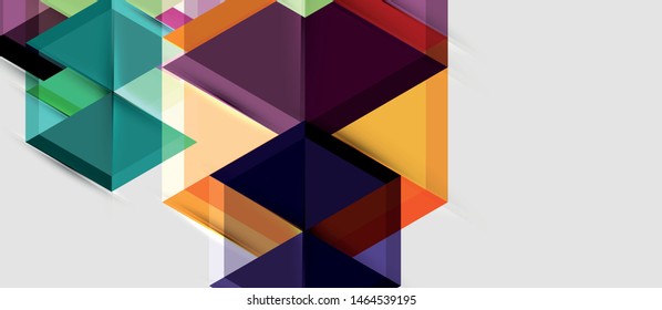 Hexagon abstract background, geometrical modern template, vector business presentation wallpaper design