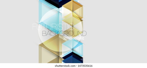 Hexagon abstract background, geometrical modern template, vector business presentation wallpaper design