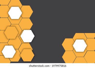 Hexagon abstract background. Great vectors for web, computers, banners, flyers, social media, smartphones, etc.