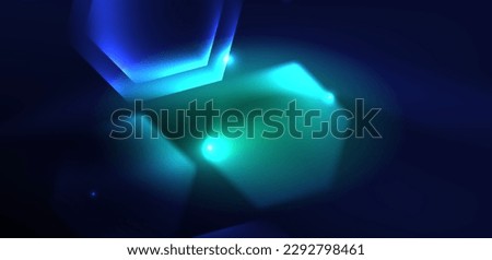 Hexagon abstract background. Techno glowing neon hexagon shapes vector illustration for wallpaper, banner, background, landing page, wall art, invitation, prints, posters