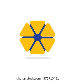 Hexagon Abstract Design Logo
